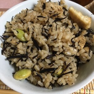 ひじきごはん★枝豆入り